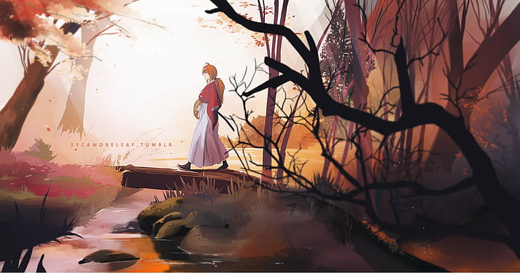 Anime Boys, fantasy Art, Rurouni Kenshin, HD wallpaper