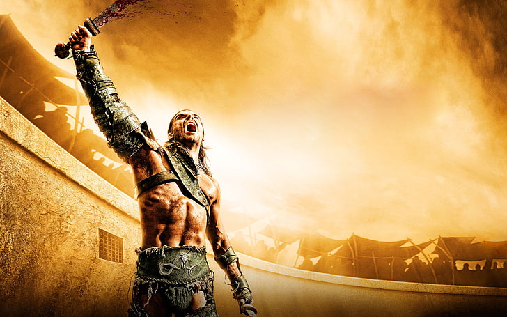 Gannicus Spartacus, Spartacus wallpaper, Movies, Hollywood Movies, HD wallpaper
