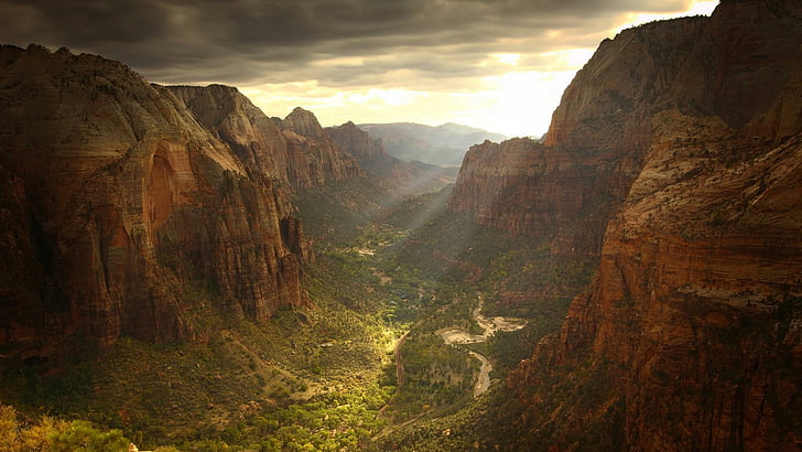 wilderness, canyon, national park, nature reserve, sky, escarpment, HD wallpaper