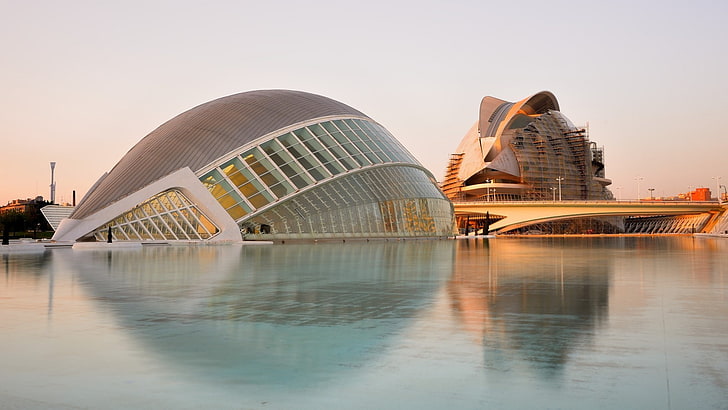 Planetarium, Spain, architecture, building exterior, reflection