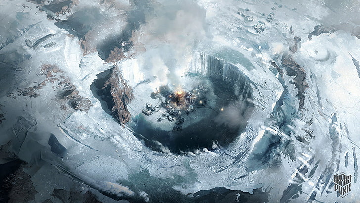 alps mountain game application, Frostpunk, video games, snow