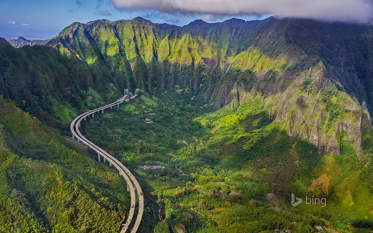 HD wallpaper: Interstate island of Oahu Hawaii-2016 Bing Desktop ...