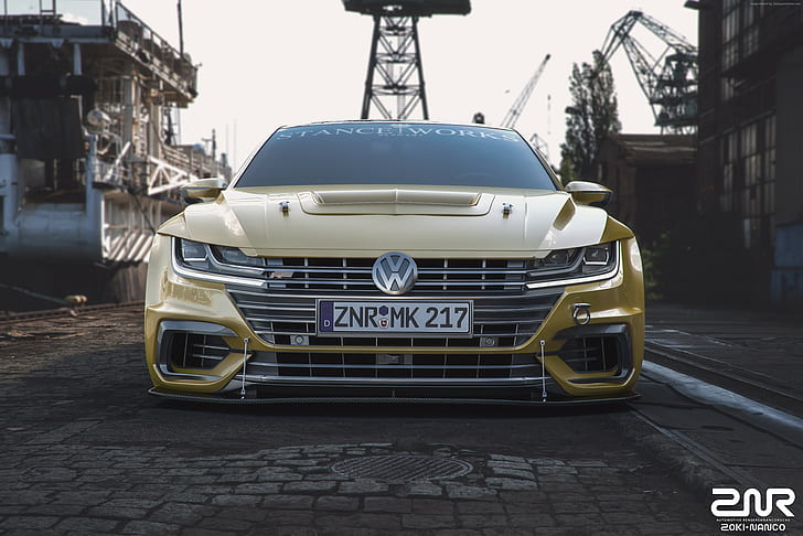 4K, 2018 Cars, Volkswagen Arteon R-Line, custom, HD wallpaper