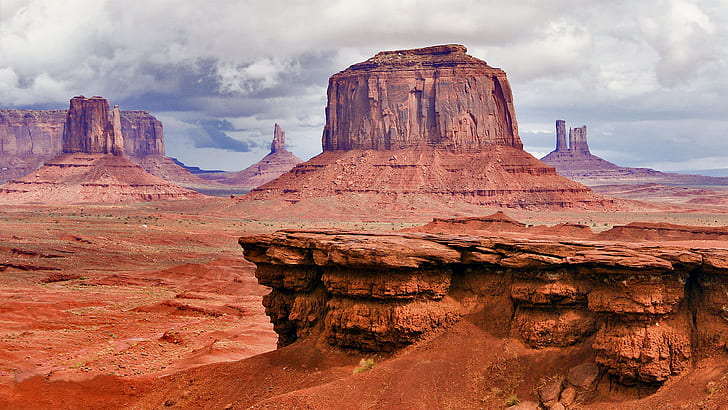 Desert Area Beautiful Summer Landscape Monument Valley Navajo Tribal Park In Arizona Usa Desktop Hd Wallpaper For Mobile Phones Tablet And Pc 1920×1080