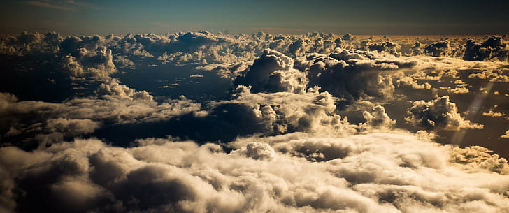 Clouds, Aerial View, HD wallpaper