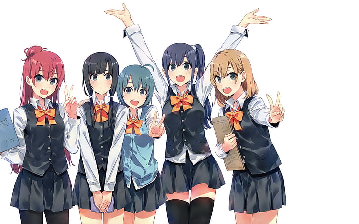 Toudou Misa, Imai Midori, Miyamori Aoi, Sakaki Shizuka, anime girls
