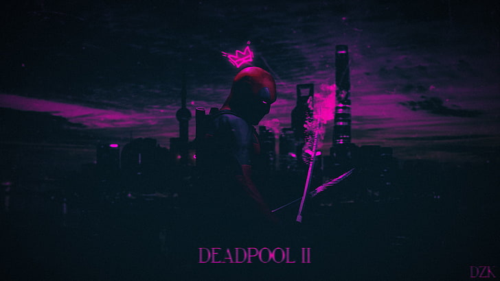 Deadpool 2 wallpaper, Merc with a mouth, Photoshop, colorful