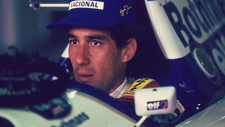 Ayrton Senna, men, pilot, Formula 1, one person, portrait, police force, HD wallpaper