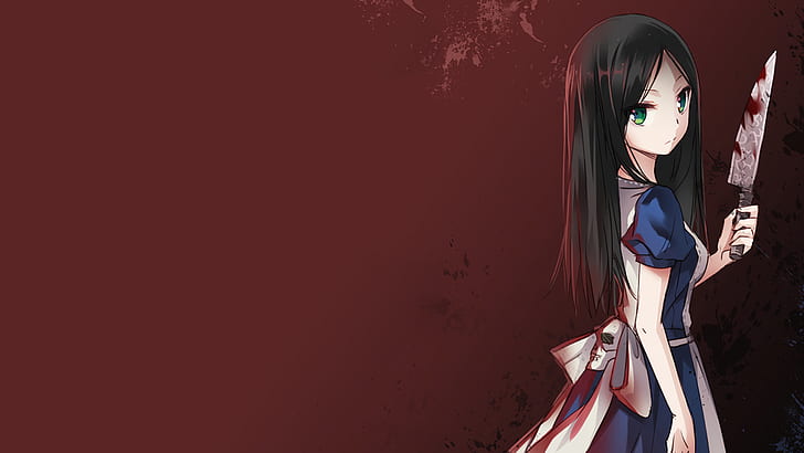 Image Alice Blood Madness Returns 2 Hair Girls vdeo game 2560x1440