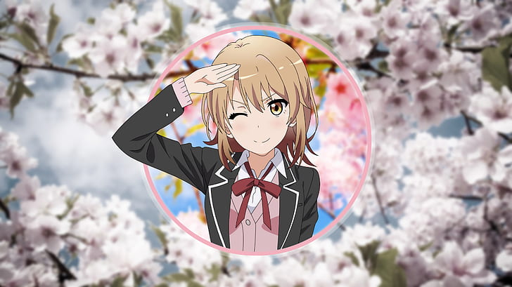 anime, anime girls, cherry blossom, HD wallpaper