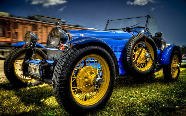 Vintage car, classic car, Bugatti, HD wallpaper