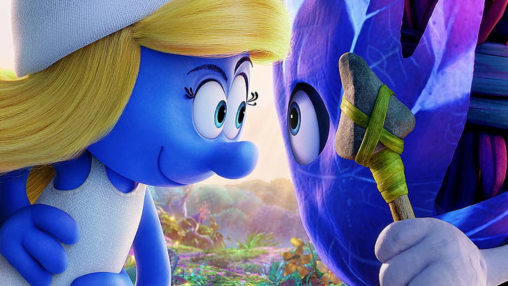 The Smurfs movie, Smurfs: The Lost Village, Smurfette, best animation movies, HD wallpaper