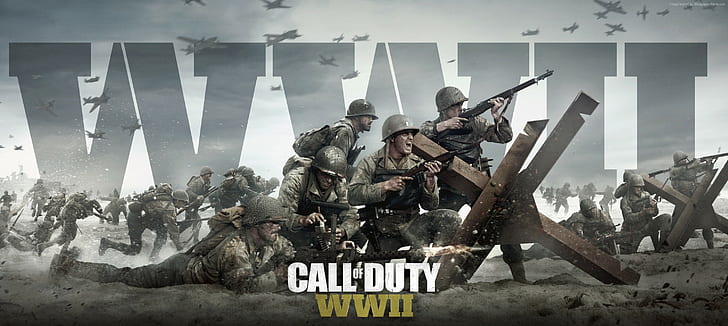 poster, Call of Duty: WW2, E3 2017, 4k, 5k HD wallpaper