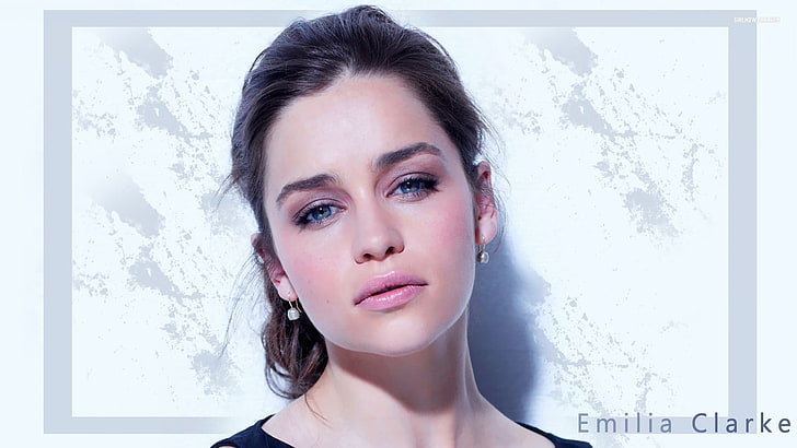Emilia Clarke, headshot, portrait, young adult, one person, front view