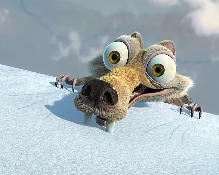Ice Age Sid digital wallpaper, squirrel, Ice Age: The Meltdown