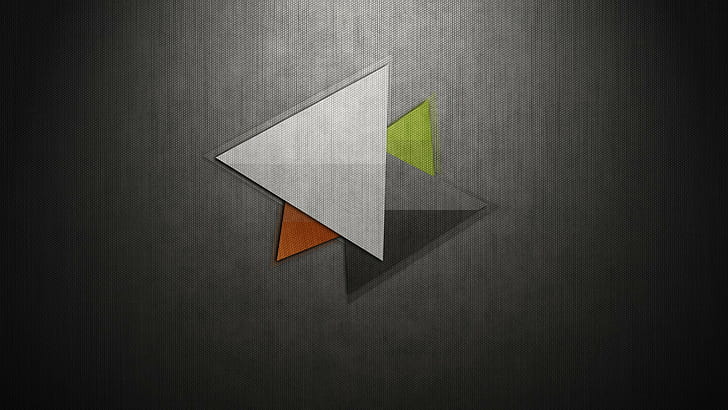 triangle, artwork, minimalism, texture, HD wallpaper