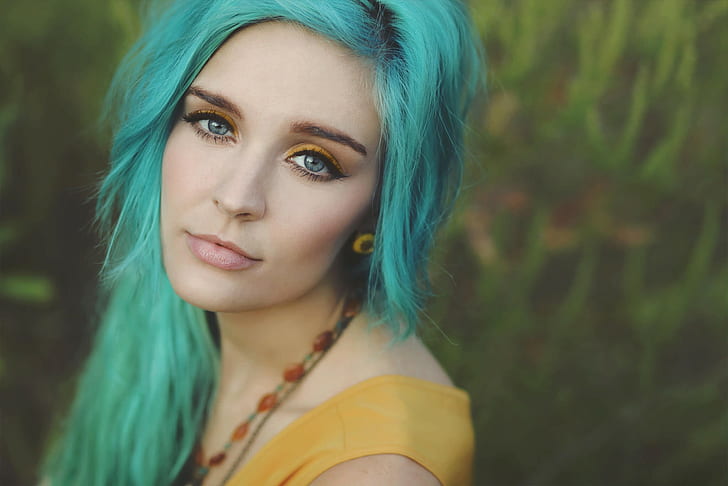 10. "Teal Hair and Blue Eyes: Embracing Your Unique Features" - wide 1
