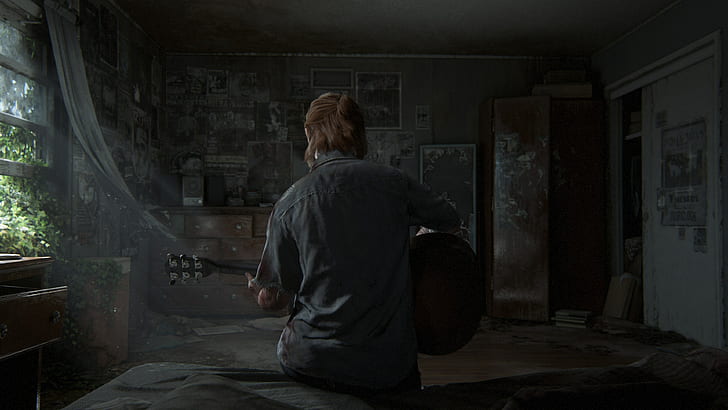 Wallpaper ID: 763701 / The Last of Us, screen shot, Sony, Video Game Art,  CGI, snow, TLoU, Ellie, PlayStation 4, Sony Playstation, PlayStation,  1080P, Naughty Dog Wallpaper
