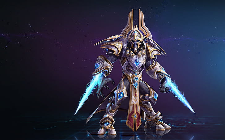StarCraft, Heroes of the Storm, Artanis, protos character from star craft 2 illustration