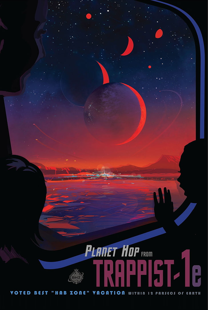 planet, space, NASA, JPL (Jet Propulsion Laboratory), poster, HD wallpaper