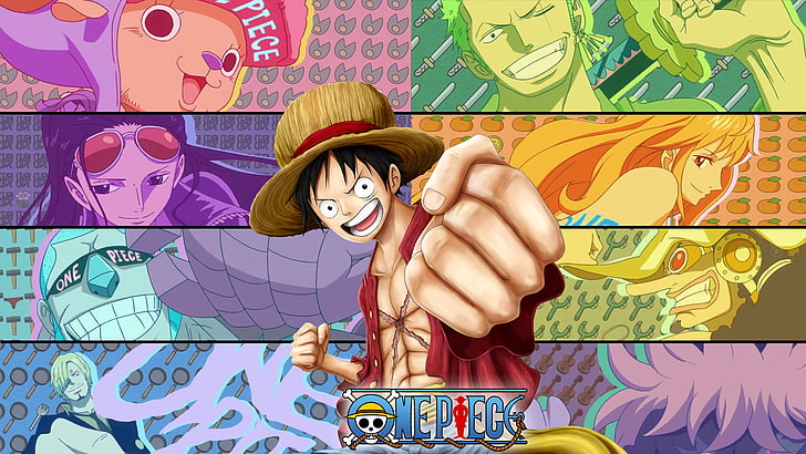 Anime, One Piece, Franky (One Piece), Monkey D. Luffy, Nami (One Piece)