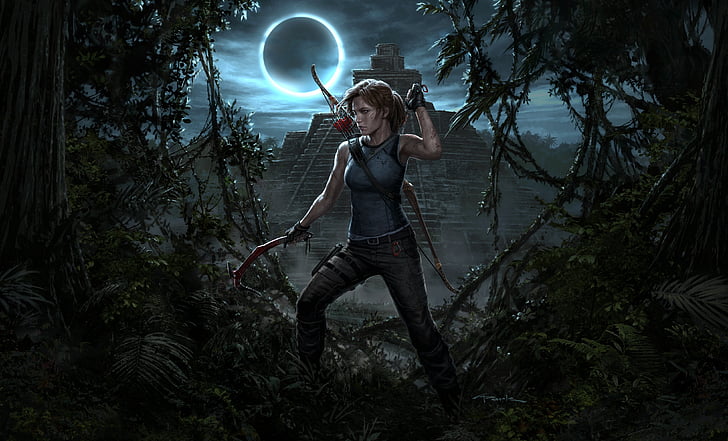 Shadow of the Tomb Raider, Lara Croft, 2018, PlayStation 4, HD wallpaper