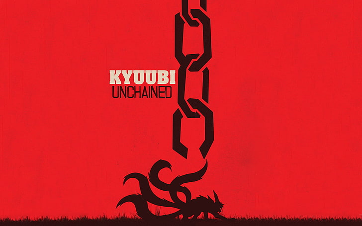 Kyuubi Unchained wallpaper, Naruto Shippuuden, Django Unchained, HD wallpaper