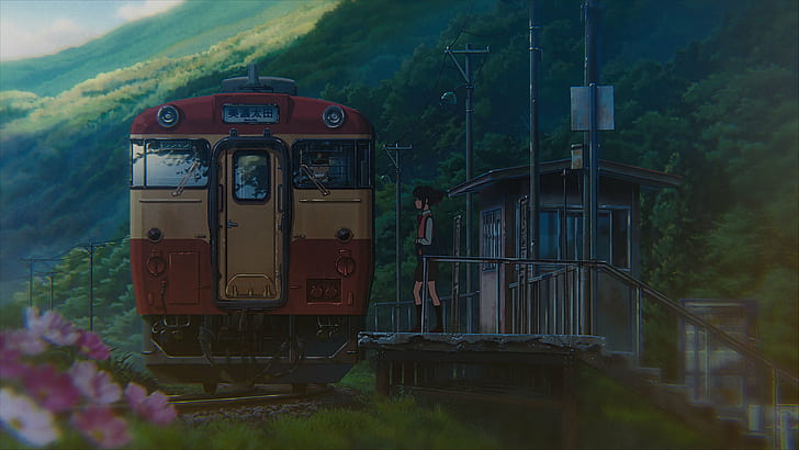Anime train station 1080P, 2K, 4K, 5K HD wallpapers free download |  Wallpaper Flare