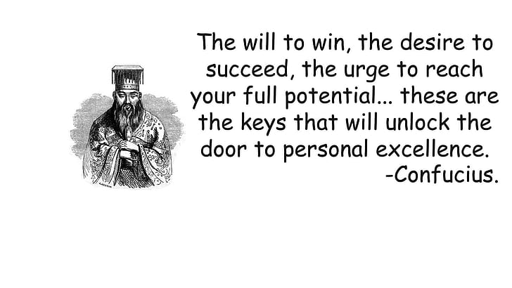 Confucius quote, confucius quote the will to win, quotes, 1920x1080, HD wallpaper