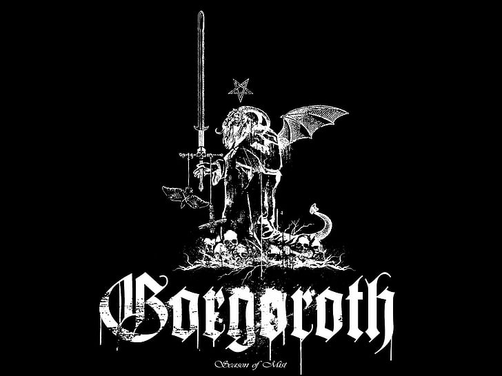 black, gorgoroth, metal, HD wallpaper