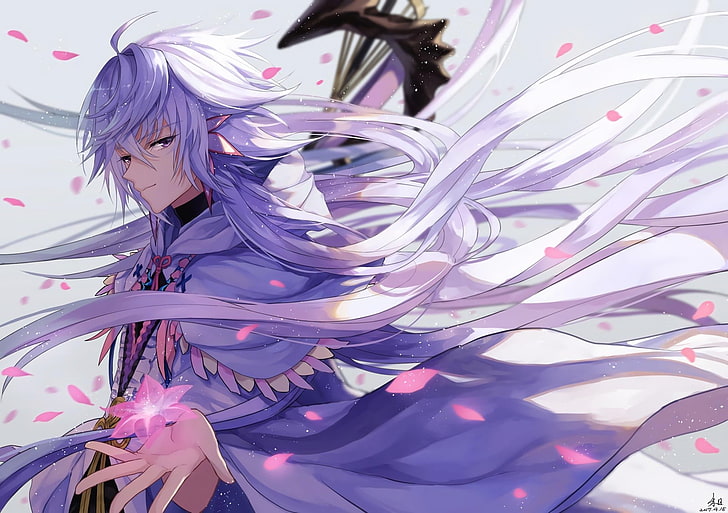 anime, Fate/Grand Order, close-up, purple, pink color, vulnerability, HD wallpaper