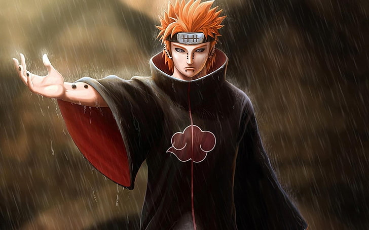 Naruto Shiippuuden Pain illustration, Naruto Shippuuden, anime