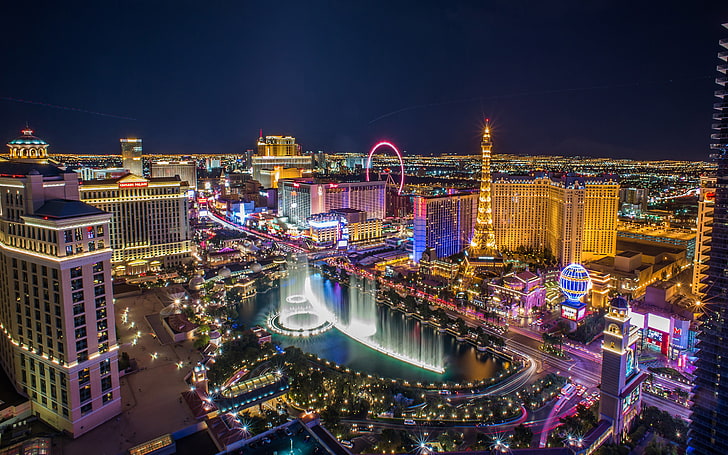Las Vegas City at Night Live Wallpaper - free download