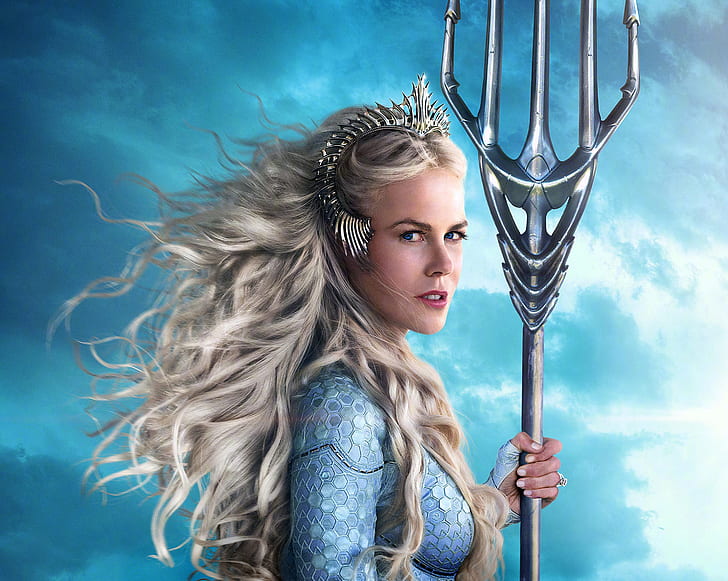 Nicole Kidman, Queen Atlanna, Aquaman, DC Comics, 2018, HD, HD wallpaper