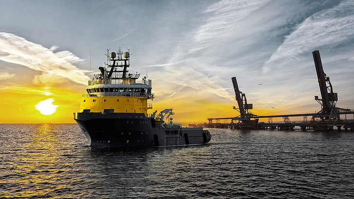 Casper Port Agency - Offshore Support Vessel, Boat, Ship, water, HD wallpaper