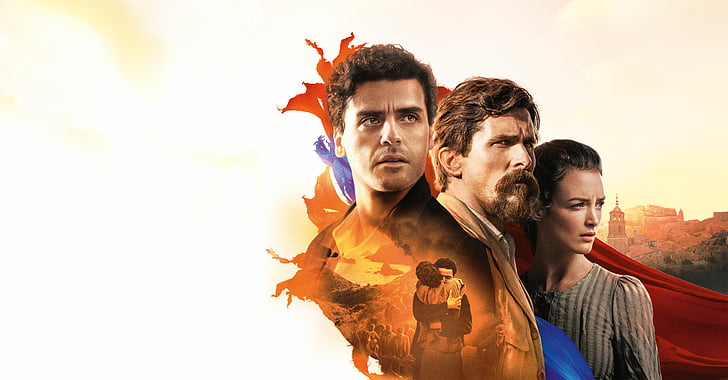 HD wallpaper: The Promise, Christian Bale, Oscar Isaac, Charlotte Le Bon |  Wallpaper Flare
