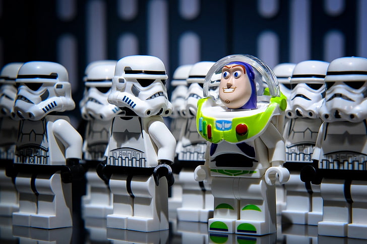 LEGO Buzz Lightyear and Stormtrooper mini figure lot, Star Wars, HD wallpaper