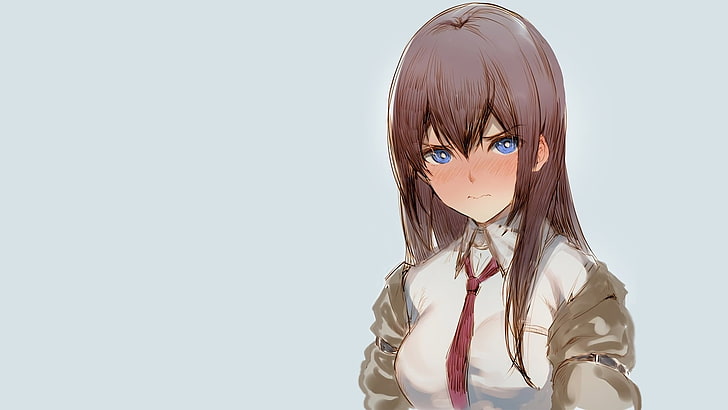 brown-haired anime character illustration, manga, anime girls