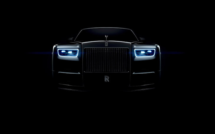 2018 Rolls-Royce Phantom Auto HD Wallpaper 04, studio shot, black background
