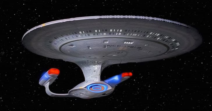 Star Trek, USS Enterprise NCC-1701D, painting