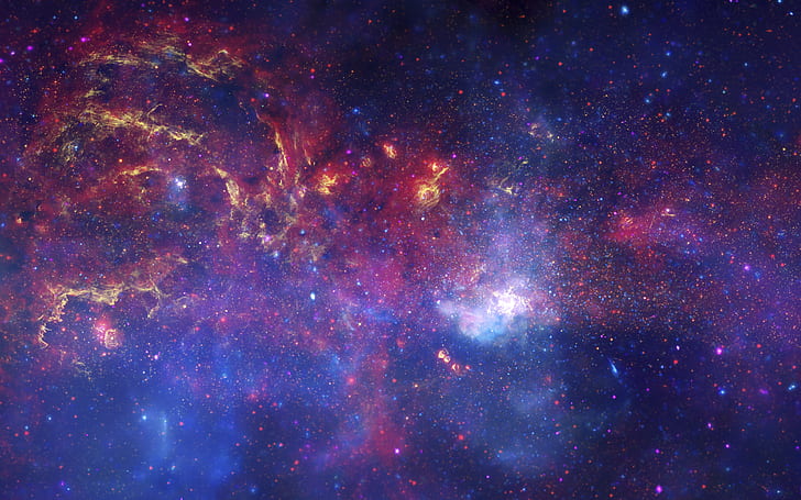 Vibrant, Galactic, Stellar, Evolution, 5K, HD wallpaper