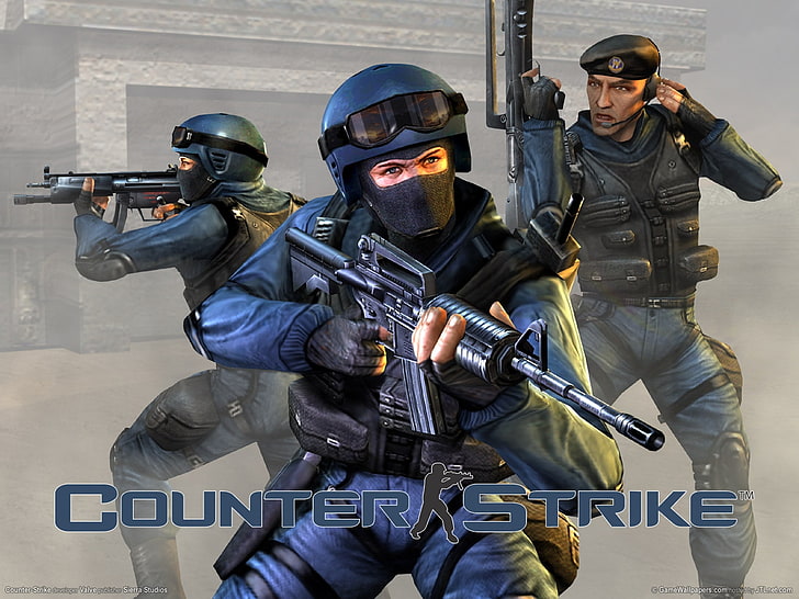 Counter Strike wallpaper, counter-strike, cs, ct, gun, weapon, HD wallpaper