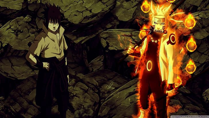 HD wallpaper: Naruto Shippuuden, Uchiha Sasuke, Naruto (anime), kunai, nine  tails | Wallpaper Flare