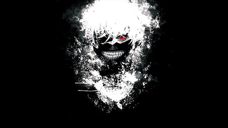 HD wallpaper: black and white monster wallpaper, Anime, Tokyo Ghoul, Boy,  Ken Kaneki | Wallpaper Flare