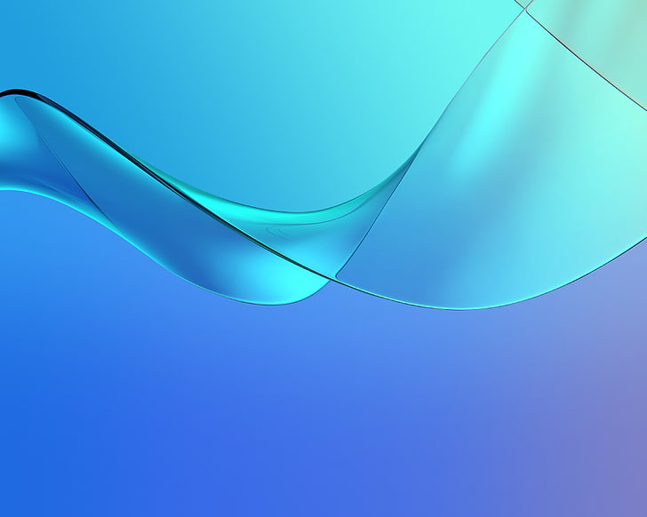 Huawei MediaPad M5, Blue, Stock, Waves HD wallpaper
