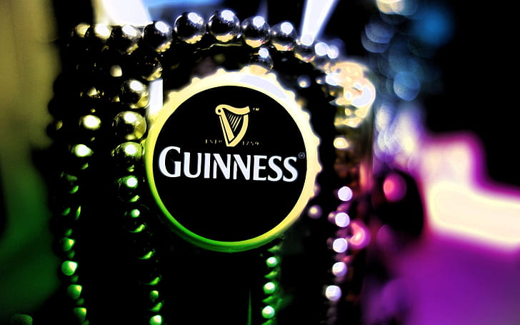 Guinness Logo, beer, HD wallpaper