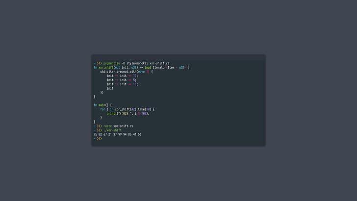 Rust (programming language), code, syntax highlighting, HD wallpaper