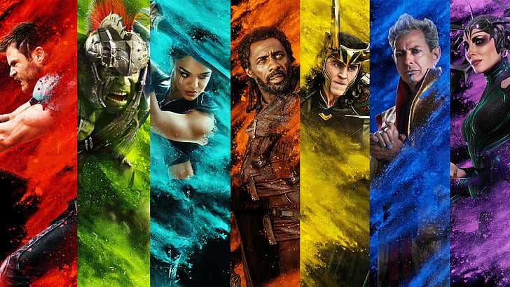 fiction, Hulk, poster, characters, comic, Thor, Idris Elba