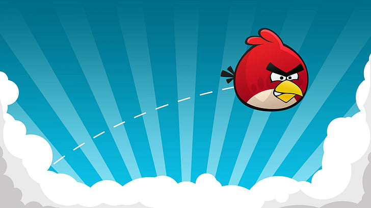 Red Bird - Angry Birds, red angry bird graphic, games, 1920x1080, HD wallpaper