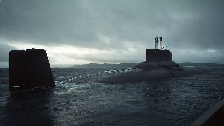 military submarine russian navy navy typhoon class nuclear submarine